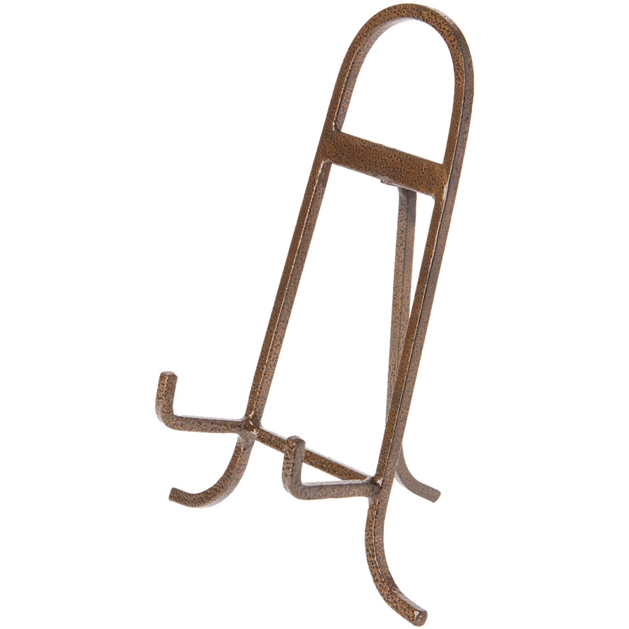 Bard's Antique Gold-toned Wrought Iron Easel, 8.75" H x 7" W x 4" D (For 7.5" - 12" Plates)